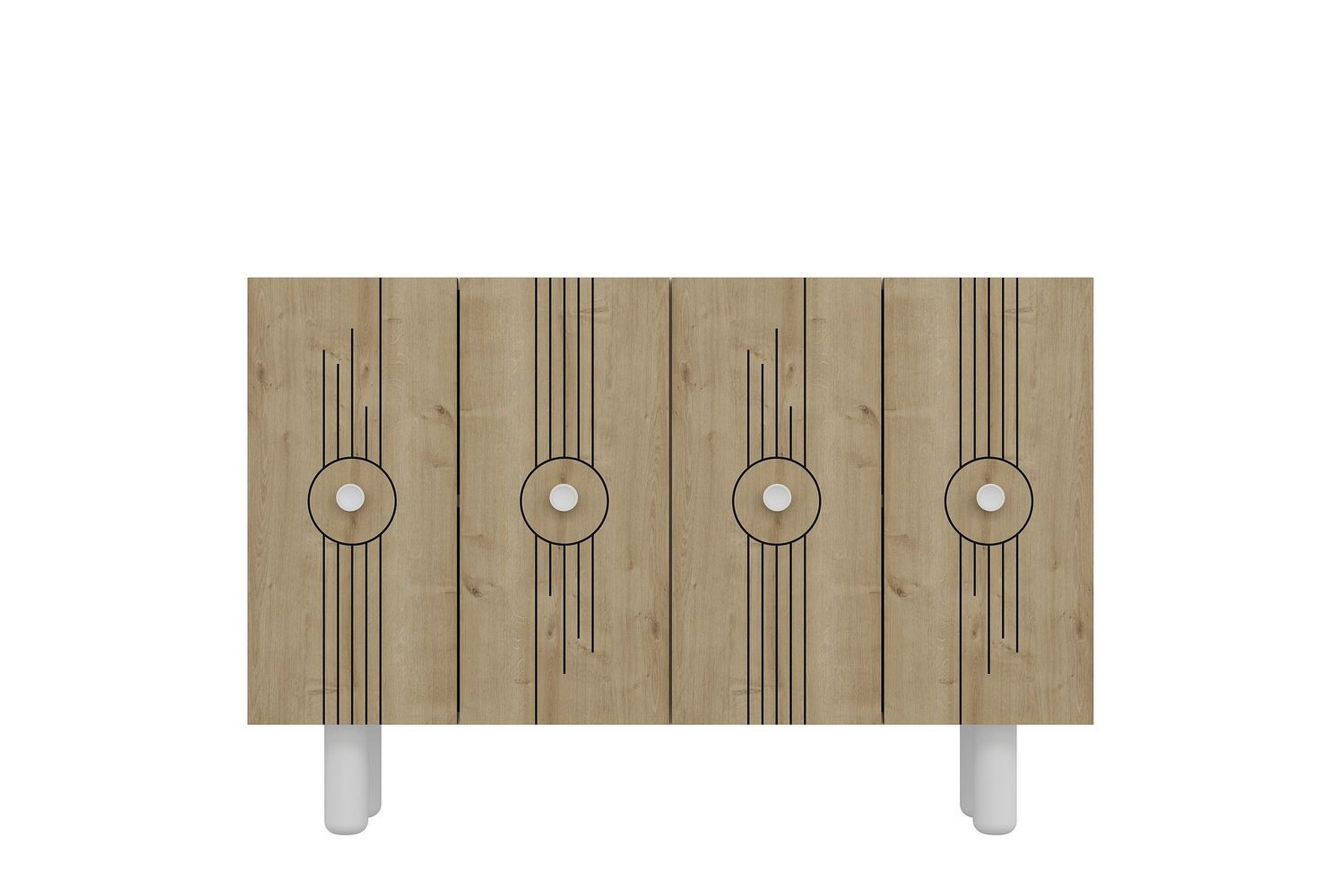 kyrosen konsollbord 120 cm - vit/ek