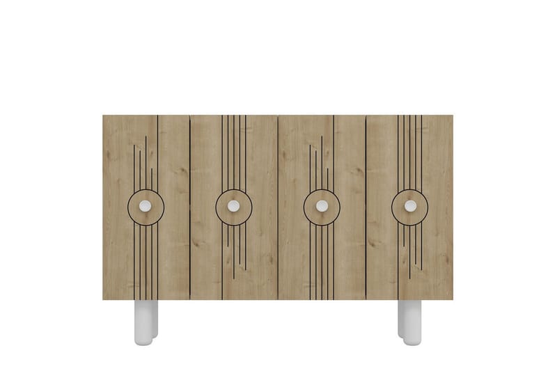 Kyrosen Konsollbord 120 cm, Vit/Ek