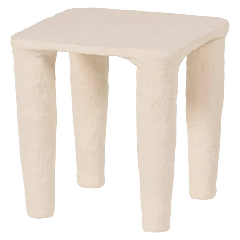 Lågt Sidobord Papier Vion 40 cm, Offwhite