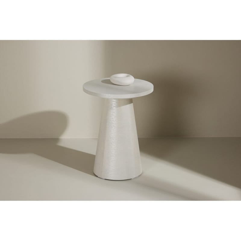 Lanzo Sidobord 35 cm - Vit - Möbler - Vardagsrum - Soffbord & vardagsrumsbord - Sidobord & lampbord