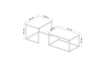 Leka Satsbord - Svart - Möbler - Vardagsrum - Soffbord & vardagsrumsbord - Satsbord