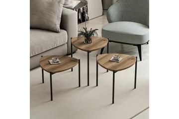 Lenny Satsbord - Valnöt - Möbler - Vardagsrum - Soffbord & vardagsrumsbord - Satsbord