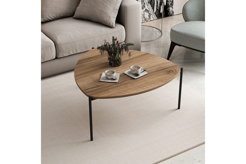 Lenny Soffbord 90 cm - Valnöt - Möbler - Vardagsrum - Soffbord & vardagsrumsbord - Soffbord