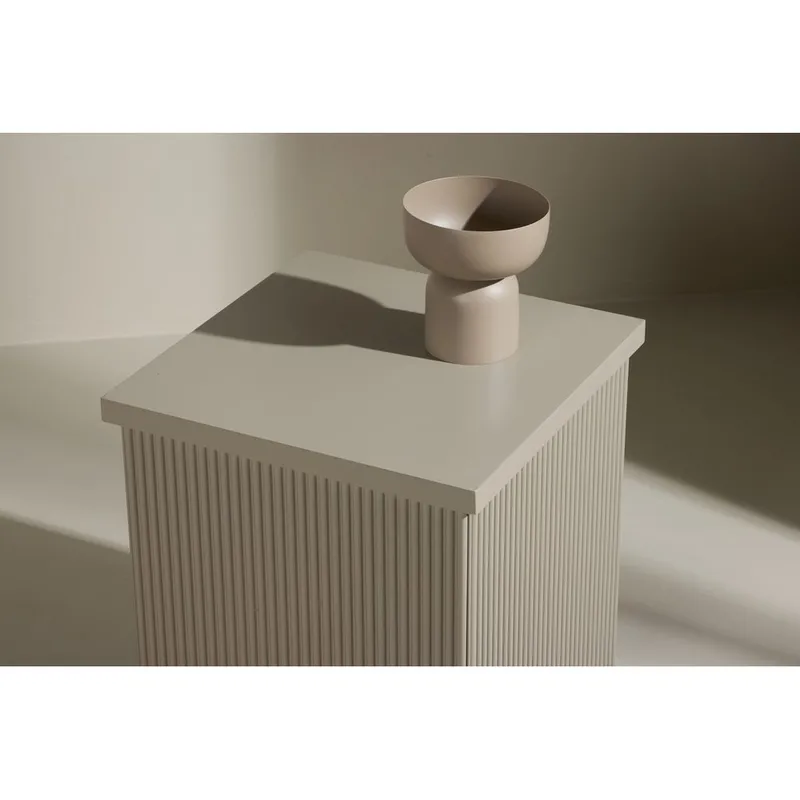 Lenox Sidobord 40 cm - Beige - Möbler - Vardagsrum - Soffbord & vardagsrumsbord - Sidobord & lampbord