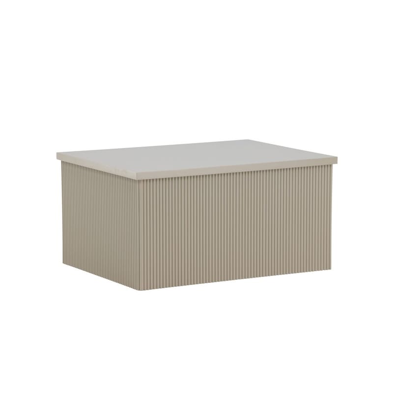 Lenox Sidobord 80 cm - Beige - Möbler - Vardagsrum - Soffbord & vardagsrumsbord - Sidobord & lampbord