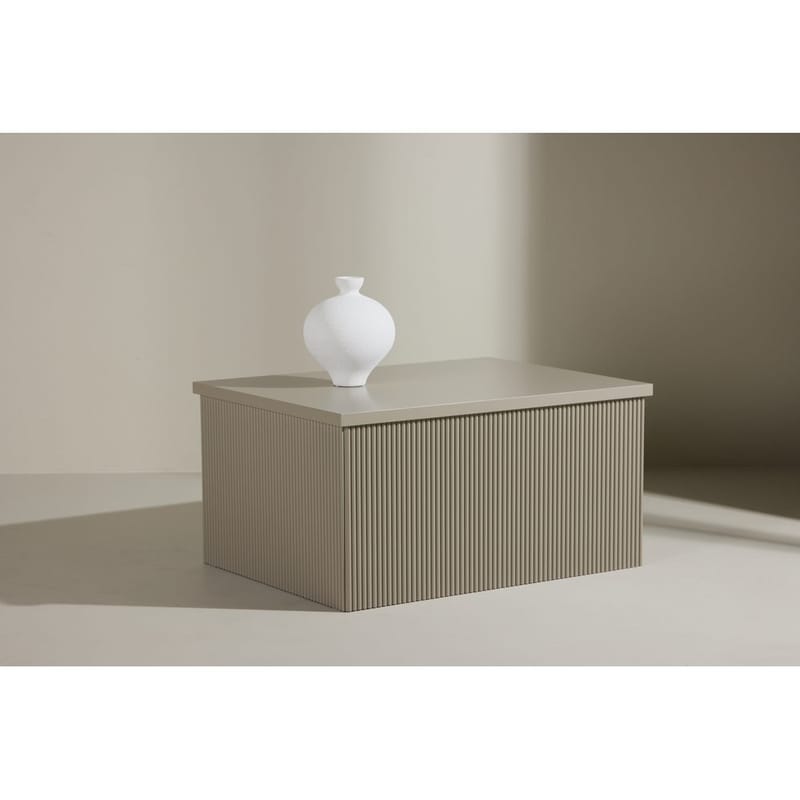 Lenox Sidobord 80 cm - Beige - Möbler - Vardagsrum - Soffbord & vardagsrumsbord - Sidobord & lampbord