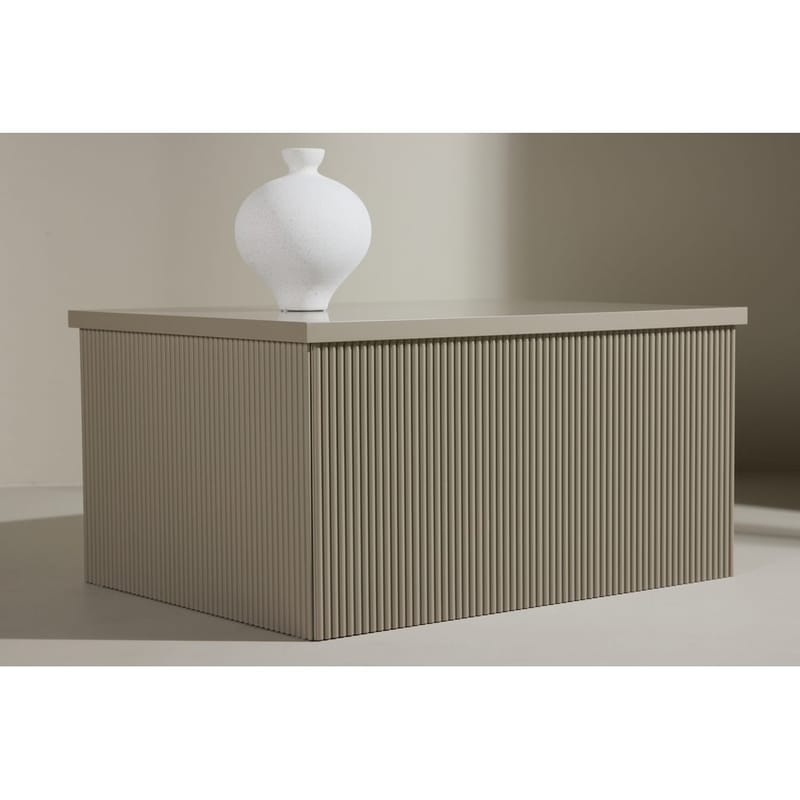 Lenox Sidobord 80 cm - Beige - Möbler - Vardagsrum - Soffbord & vardagsrumsbord - Sidobord & lampbord