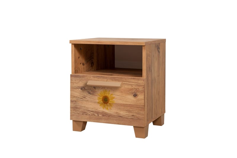 LEVA Sängbord 45x40 cm Brun - Möbler - Sovrum - Sängbord