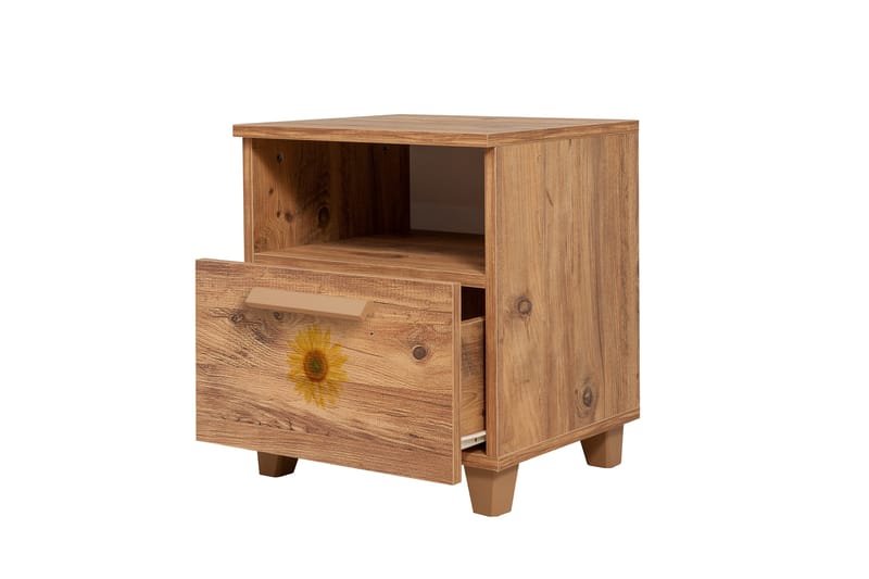 LEVA Sängbord 45x40 cm Brun - Möbler - Sovrum - Sängbord