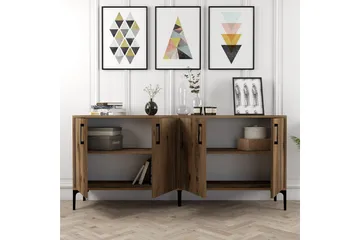 Levents Avlastningsbord 180 cm - Valnöt - Möbler - Vardagsrum - Soffbord & vardagsrumsbord - Avlastningsbord & konsolbord