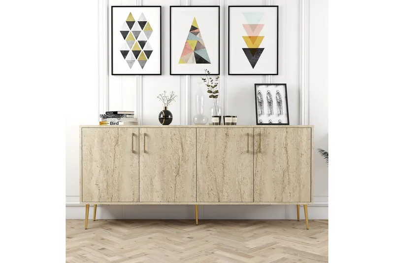 Levents Konsollbord 180 cm - Beige - Möbler - Vardagsrum - Soffbord & vardagsrumsbord - Avlastningsbord & konsolbord