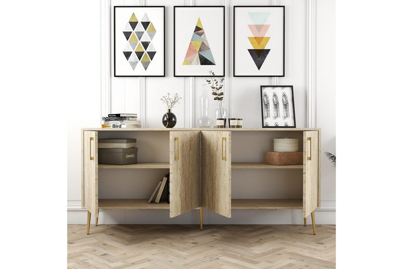 Levents Konsollbord 180 cm - Beige - Möbler - Vardagsrum - Soffbord & vardagsrumsbord - Avlastningsbord & konsolbord
