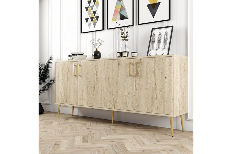 Levents Konsollbord 180 cm - Beige - Möbler - Vardagsrum - Soffbord & vardagsrumsbord - Avlastningsbord & konsolbord