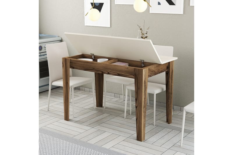 Levents Matbord 110x72 cm Brun/Beige - Hanah Home - Möbler - Matplats - Matbord & köksbord