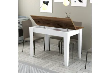 Levents Matbord 110x72 cm Brun/Vit - Hanah Home - Möbler - Matplats - Matbord & köksbord