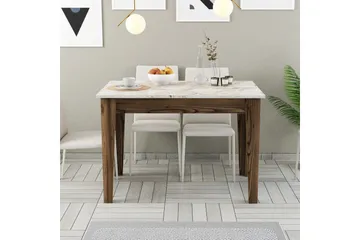 Levents Matbord 110x72 cm Brun/Vit - Hanah Home - Möbler - Matplats - Matbord & köksbord
