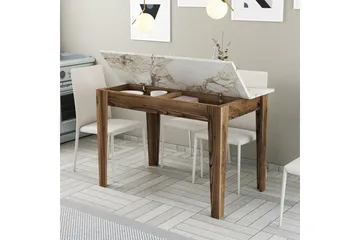 Levents Matbord 110x72 cm Brun/Vit - Hanah Home - Möbler - Matplats - Matbord & köksbord