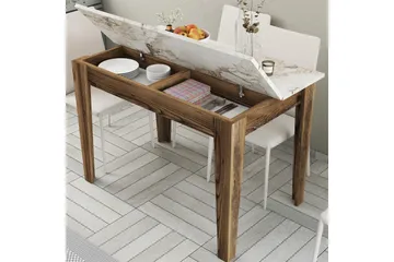 Levents Matbord 110x72 cm Brun/Vit - Hanah Home - Möbler - Matplats - Matbord & köksbord