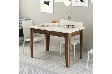 Levents Matbord 110x72 cm Brun/Vit - Hanah Home - Möbler - Matplats - Matbord & köksbord