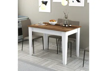 Levents Matbord 110x72 cm Brun/Vit - Hanah Home - Möbler - Matplats - Matbord & köksbord