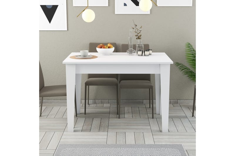 Levents Matbord 110x72 cm Vit - Hanah Home - Möbler - Matplats - Matbord & köksbord