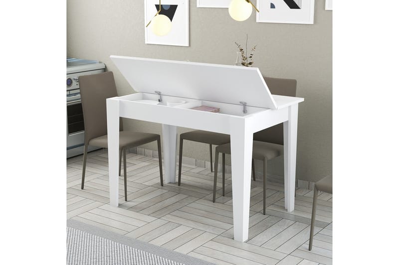 Levents Matbord 110x72 cm Vit - Hanah Home - Möbler - Matplats - Matbord & köksbord
