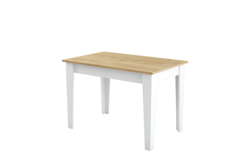 LEVENTS Matbord 110x72 cm Vit/Brun - Möbler - Matplats - Matbord & köksbord