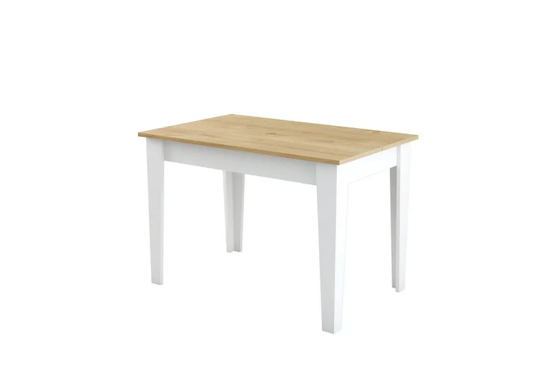 Levents Matbord 110x72 cm Vit/Brun - Hanah Home - Möbler - Matplats - Matbord & köksbord