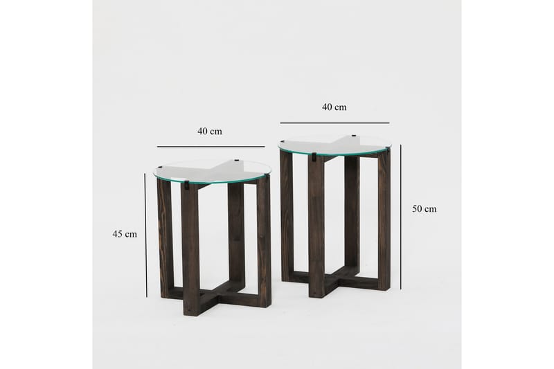 LIEPENE Sidobord 45x40 cm Svart - M�öbler - Vardagsrum - Soffbord & vardagsrumsbord - Sidobord & lampbord