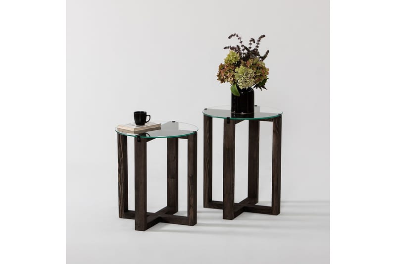 Liepene Sidobord 45x40 cm Svart - Hanah Home - Möbler - Vardagsrum - Soffbord & vardagsrumsbord - Sidobord & lampbord