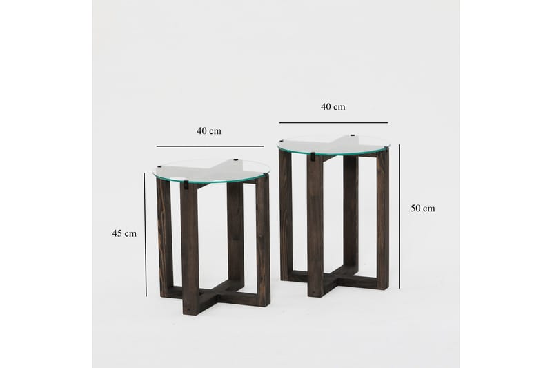 Liepene Sidobord 45x40 cm Svart - Hanah Home - Möbler - Vardagsrum - Soffbord & vardagsrumsbord - Sidobord & lampbord