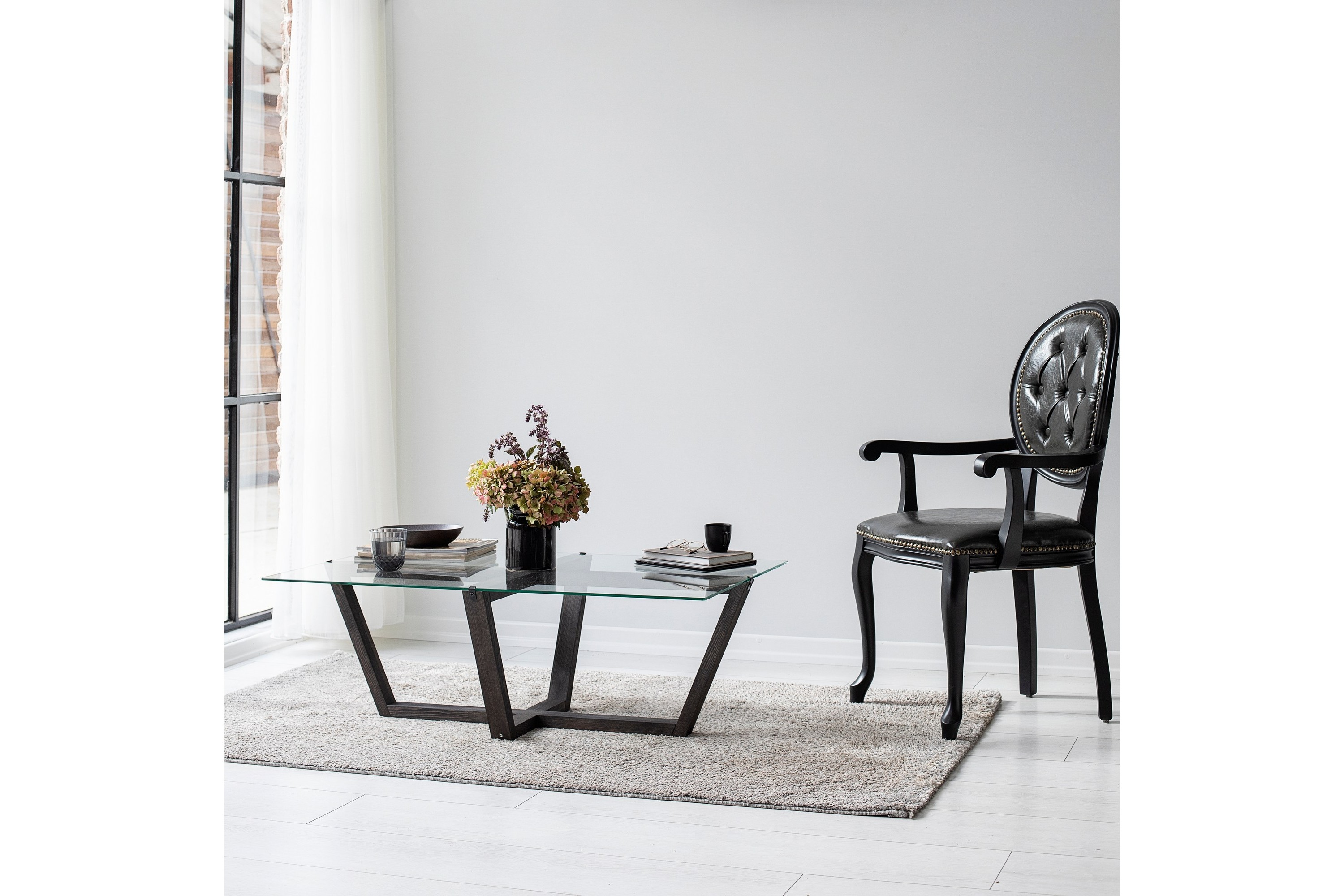 liepene soffbord 105x65 cm svart -