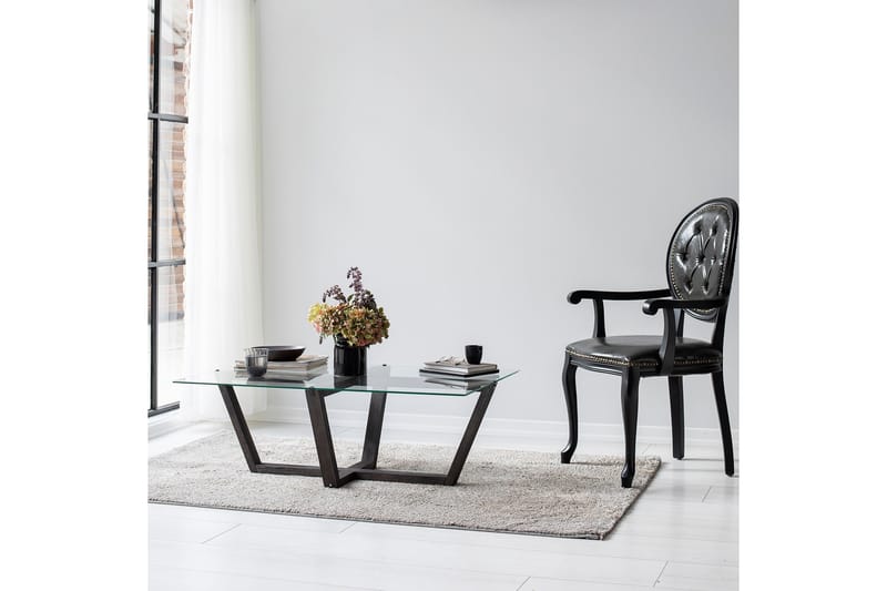 LIEPENE Soffbord 105x65 cm Svart - Möbler - Vardagsrum - Soffbord & vardagsrumsbord - Soffbord