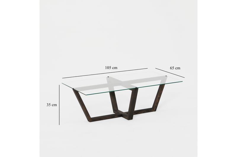 LIEPENE Soffbord 105x65 cm Svart - Möbler - Vardagsrum - Soffbord & vardagsrumsbord - Soffbord