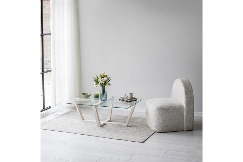 LIEPENE Soffbord 105x65 cm Vit - Möbler - Vardagsrum - Soffbord & vardagsrumsbord - Soffbord