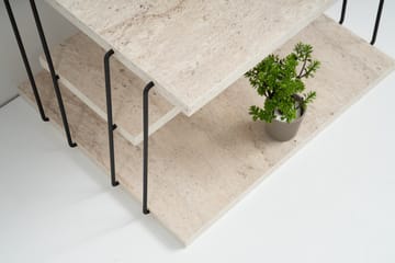 Lifon Sidobord 50 cm - Svart/Marmor - Möbler - Vardagsrum - Soffbord & vardagsrumsbord - Brickbord