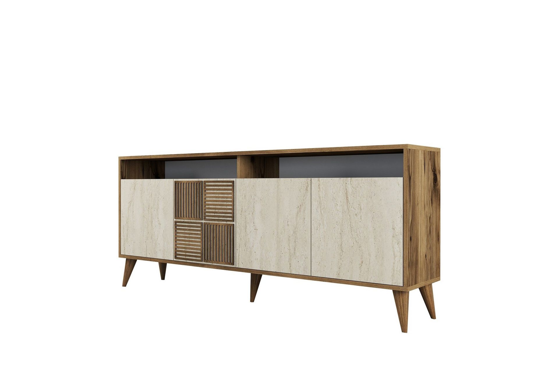 lissione konsollbord 180 cm - valnöt/beige