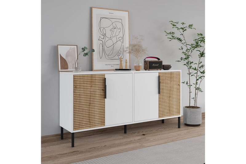 Lorien Konsollbord 150 cm - Vit/Ek - Möbler - Vardagsrum - Soffbord & vardagsrumsbord - Avlastningsbord & konsolbord