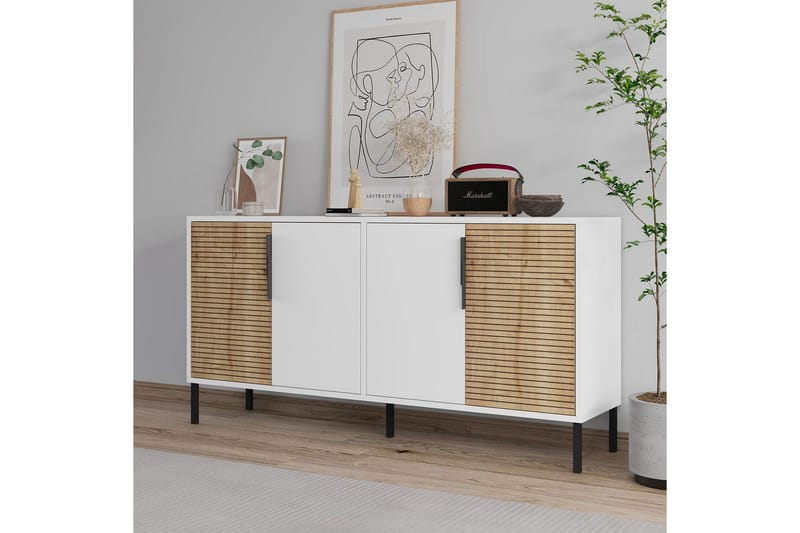 Lorien Konsollbord 150 cm - Vit/Ek - Möbler - Vardagsrum - Soffbord & vardagsrumsbord - Avlastningsbord & konsolbord