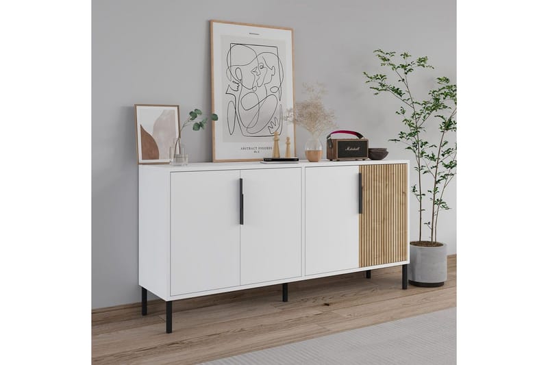 Lorien Konsollbord 150 cm - Vit/Ek - Möbler - Vardagsrum - Soffbord & vardagsrumsbord - Avlastningsbord & konsolbord