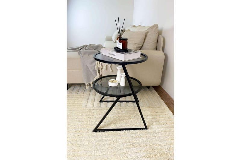 Lorigulla Sidobord 42x42 cm - Svart/Grå - Möbler - Vardagsrum - Soffbord & vardagsrumsbord - Brickbord