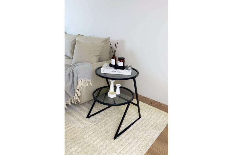 Lorigulla Sidobord 42x42 cm - Svart/Grå - Möbler - Vardagsrum - Soffbord & vardagsrumsbord - Brickbord