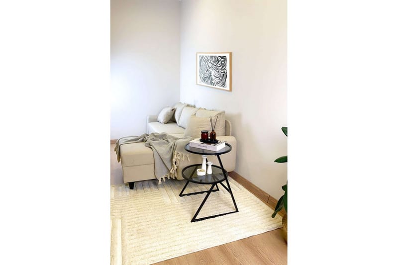 Lorigulla Sidobord 42x42 cm - Svart/Grå - Möbler - Vardagsrum - Soffbord & vardagsrumsbord - Brickbord