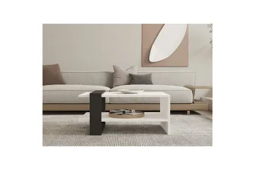 Lorva Soffbord 80 cm - Antracit/Vit - Möbler - Vardagsrum - Soffbord & vardagsrumsbord - Soffbord