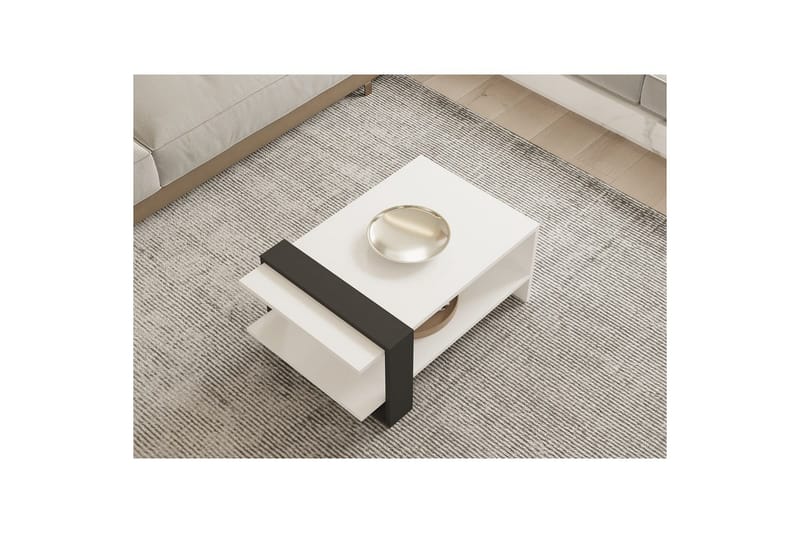 Lorva Soffbord 80 cm - Antracit/Vit - Möbler - Vardagsrum - Soffbord & vardagsrumsbord - Soffbord
