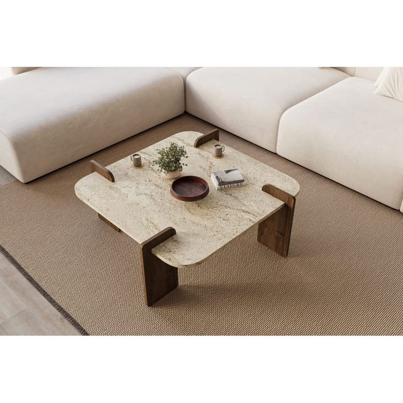 Lorvenor Soffbord 90 cm - Mörkbrun - Möbler - Vardagsrum - Soffbord & vardagsrumsbord - Soffbord