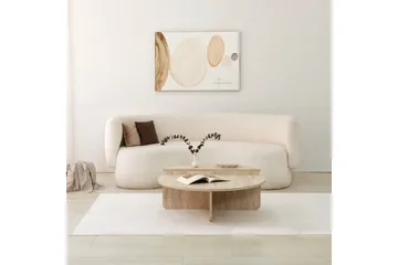 Louvrall Soffbord 90 cm - Beige - Möbler - Vardagsrum - Soffbord & vardagsrumsbord - Satsbord