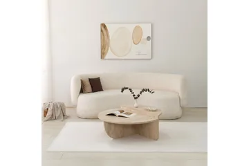 Louvrall Soffbord 90 cm - Beige - Möbler - Vardagsrum - Soffbord & vardagsrumsbord - Satsbord
