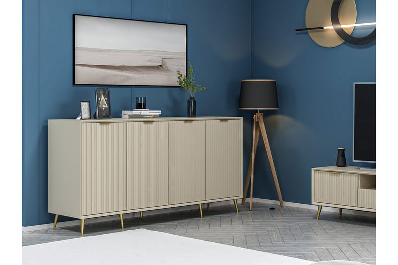 Luxe Konsollbord 180 cm - Sandsten - Möbler - Vardagsrum - Soffbord & vardagsrumsbord - Avlastningsbord & konsolbord