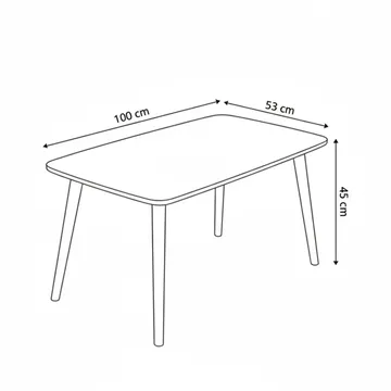 Lyvenn Soffbord 100 cm Rektangulär - Valnöt - Möbler - Vardagsrum - Soffbord & vardagsrumsbord - Soffbord